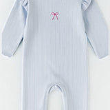 Knitted Bow Frill Romper