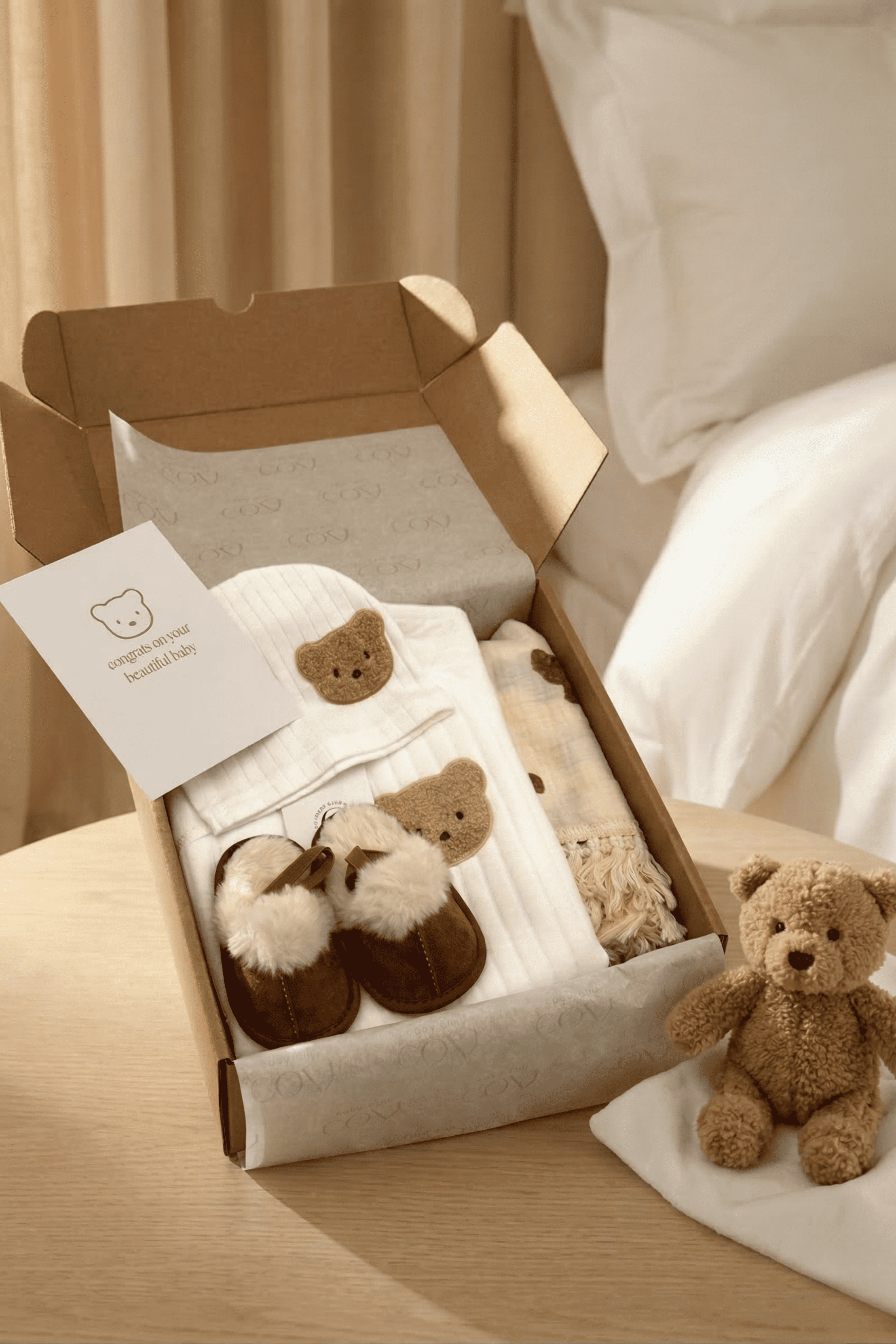 The Cozy Boucle Baby Bear Personalised Gift Box Cozy Crew Club OL Gift Sets mora-uk.myshopify.com the-ultimate-cozy-baby-bear-gift-box   10off, 20off, _upsell_the-bear-blanket, al-not-returnable, Baby, bear socks, BFCM45, BFCMGIFT, birthday, bunny comforter, CHRISTMAS45, embroidery, excludefromwssistock, gift, gift box, gift boxes, gift card, giftbox, gifts, LINECARD, newborn, PADDY10, personalise, personalize, pom pom blanket, romper, SWADDLE, uk