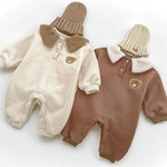 The Winter Fur Bear Hooded Pramsuit - Cozy Crew Club