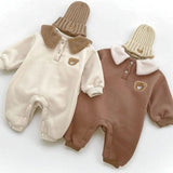 The Winter Fur Bear Hooded Pramsuit - Cozy Crew Club