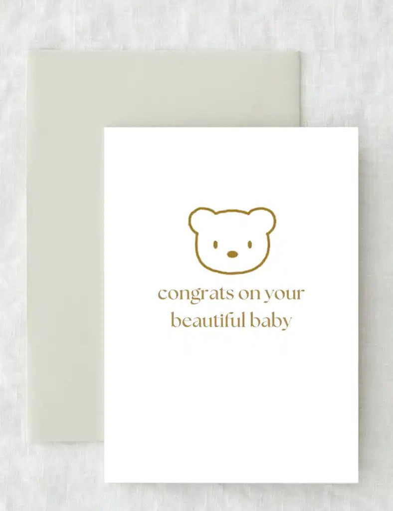 Congrats On Your Beautiful Baby - Gift Card - Cozy Crew Club