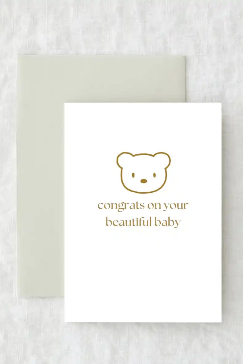 Congrats On Your Beautiful Baby - Gift Card - Cozy Crew Club