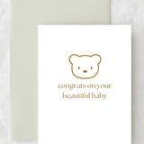 Congrats On Your Beautiful Baby - Gift Card - Cozy Crew Club