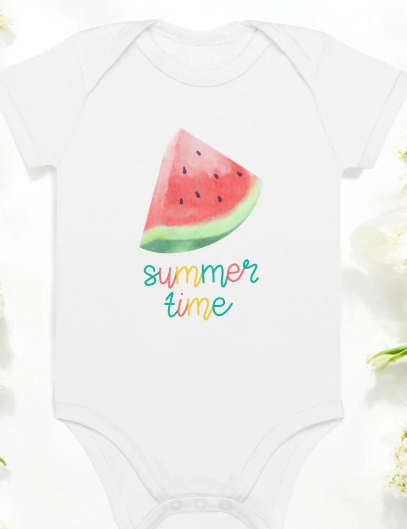 Watermelon Summertime Bodysuit - Cozy Crew Club