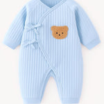 The Cozy Blue Boucle Baby Bear & Blue Rainbow Personalised Gift Box - Cozy Crew Club