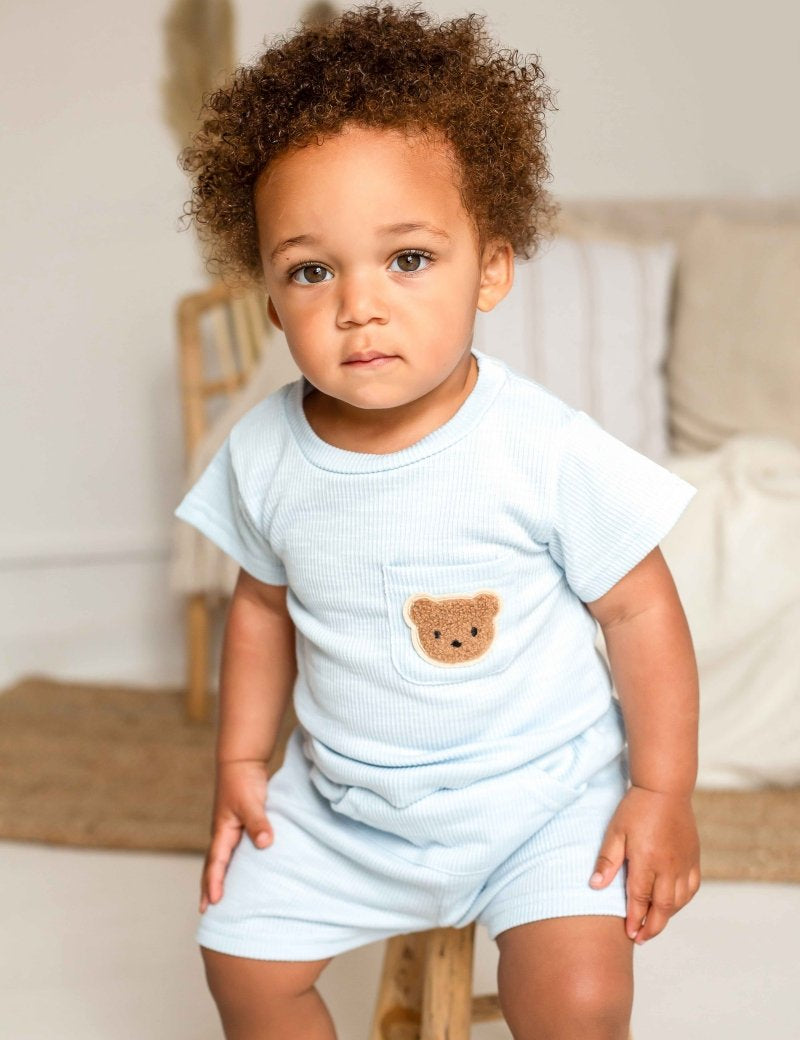 The Coloured Bear 2 Piece T-Shirt & Shorts Set - Cozy Crew Club
