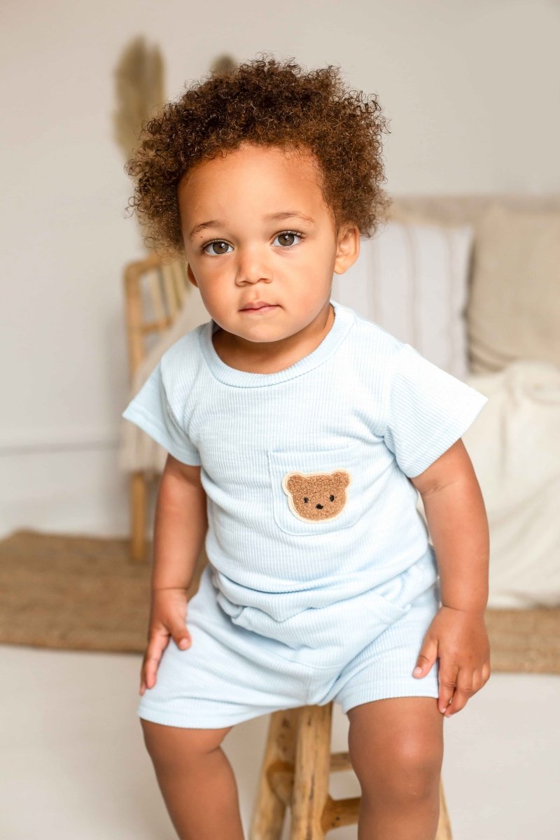The Coloured Bear 2 Piece T-Shirt & Shorts Set - Cozy Crew Club