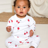 Cherry Bamboo & Organic Cotton Two-Piece Set Long Sleeve Pyjamas