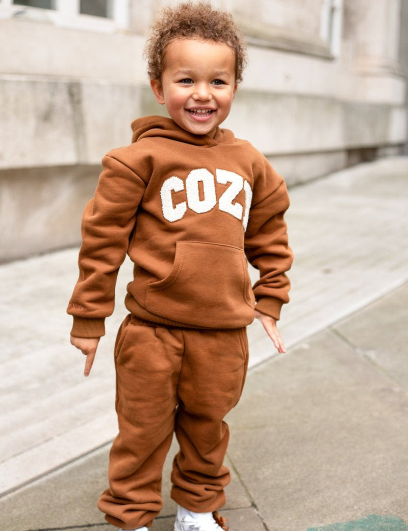 COZY Mini Tracksuit Brown - Cozy Crew Club
