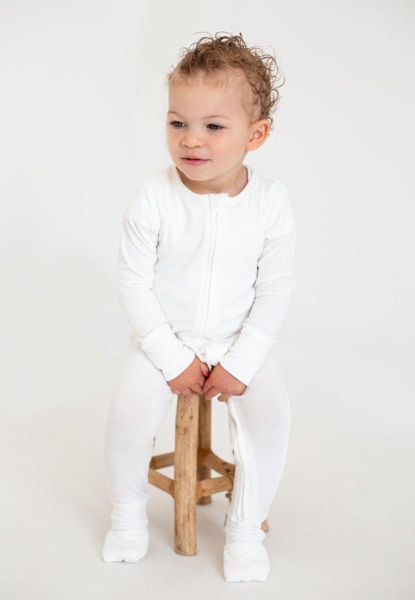 Ecru Ribbed Bamboo Zip Sleepsuit One Piece Cozy Crew Club OL Sleepsuits mora-uk.myshopify.com ribbed-bamboo-zip-sleepsuit-one-piece   10off, allproducts, baby, baby collection, bambi, bamboo, bear, bear collection, bear print, china, clothing, footie, new in, nightwear, organic, ribbed, sleepsuit, summersale24, two way zipper, white, zip