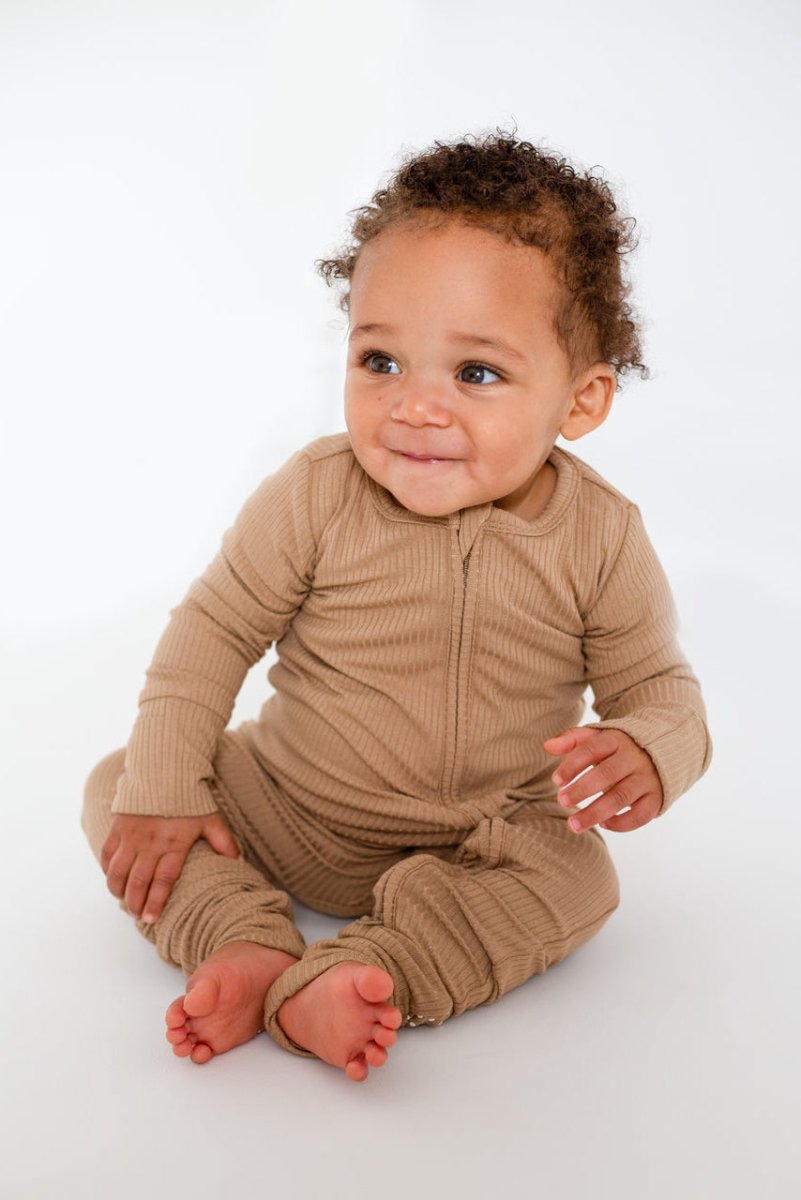 Brown Ribbed Bamboo Zip Sleepsuit One Piece Cozy Crew Club OL Sleepsuits mora-uk.myshopify.com brown-ribbed-bamboo-zip-sleepsuit-one-piece   10off, allproducts, baby, baby collection, bambi, bamboo, bear, bear collection, bear print, brown, camel, china, clothing, easter50, footie, new in, nightwear, organic, ribbed, sleepsuit, summersale24, two way zipper, zero, zip