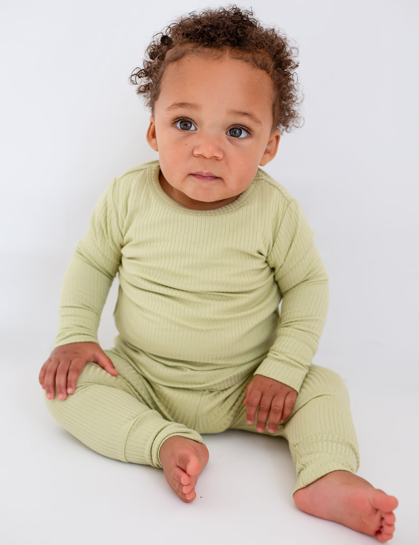 Green Ribbed Bamboo Two-Piece Set Long Sleeve Pyjamas Cozy Crew Club OL Pyjamas mora-uk.myshopify.com green-ribbed-bamboo-two-piece-set-long-sleeve-pyjamas   33off, 60off, allproducts, baby, baby collection, baby pajamas, bamboo, bear, bear collection, bear pyjamas, BFCM-60, BFCM20, china, CHRISTMAS20, clothing, easter50, green, new in, nightwear, organic, pajamas, pjs, pyjamas, ribbed, SSSALE2550, sssalepart50, summersale24, ultracozy, zero
