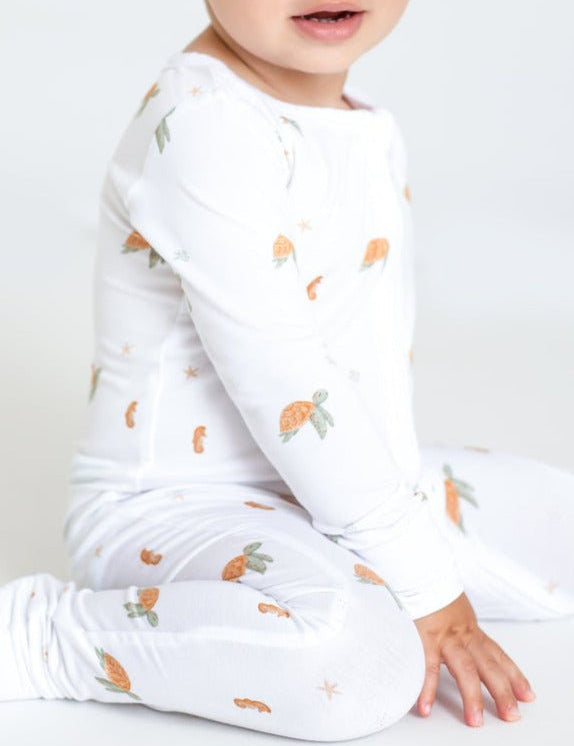 Ocean Bamboo Zip Sleepsuit One Piece - Cozy Crew Club
