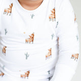 Llama Bamboo Two-Piece Set Long Sleeve Pyjamas - Cozy Crew Club