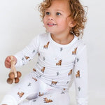 Llama Bamboo Two-Piece Set Long Sleeve Pyjamas - Cozy Crew Club