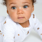 Bear Cotton Zip Sleepsuit One Piece - Cozy Crew Club