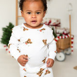 Christmas Bear Bamboo & Organic Cotton Two-Piece Set Long Sleeve Pyjamas