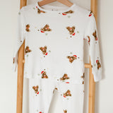 Christmas Bear Bamboo & Organic Cotton Two-Piece Set Long Sleeve Pyjamas