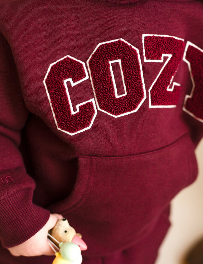 COZY Mini Tracksuit Burghundy Set - Cozy Crew Club