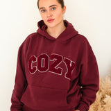 COZY Adult Oversized Hoodie Cozy Crew Club OL Tracksuits mora-uk.myshopify.com cozy-adult-hoodie Burgundy Bliss / S MS-5173-COZ-COZY CCLUB O-BUR 10off, 20off, allproducts, bear, bear collection, bear print, BFCM-20, BFCM-25, BFCM20, CHRISTMAS20, clothing, easter50, happy bear, LINECARD, new in, nonpersonalised, PADDY33, tracksuit, turkey, ultracozy, unisex, WINTER40, zero