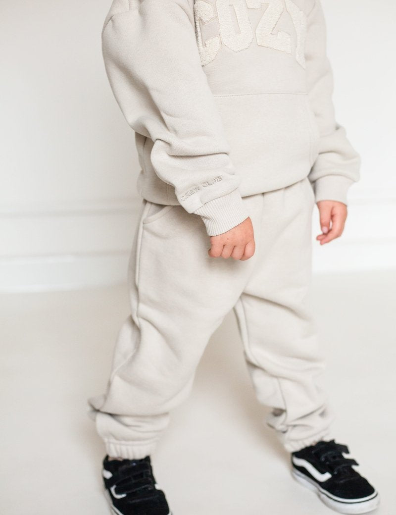 COZY Mini Tracksuit Stone Set - Cozy Crew Club