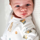 Cozy Easter Bunny Bamboo & Organic Cotton Zip Sleepsuit One Piece - Cozy Crew Club