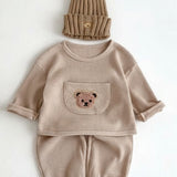 The Waffle Bear Tracksuit Cozy Crew Club Tracksuits mora-uk.myshopify.com the-waffle-bear-tracksuit Waffle Brown / 0-6 M TWBT-06B 10off, 20off, allproducts, aw23, baby, bear, bear collection, bear print, BFCM-20, BFCM-25, BFCM20, china, CHRISTMAS20, clothing, happy bear, LINECARD, new in, nightwear, nonpersonalised, PADDY10, WINTER20, zero