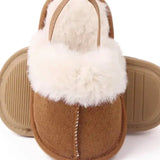 The Fur Slippers Beige, Brown or Pink - Cozy Crew Club