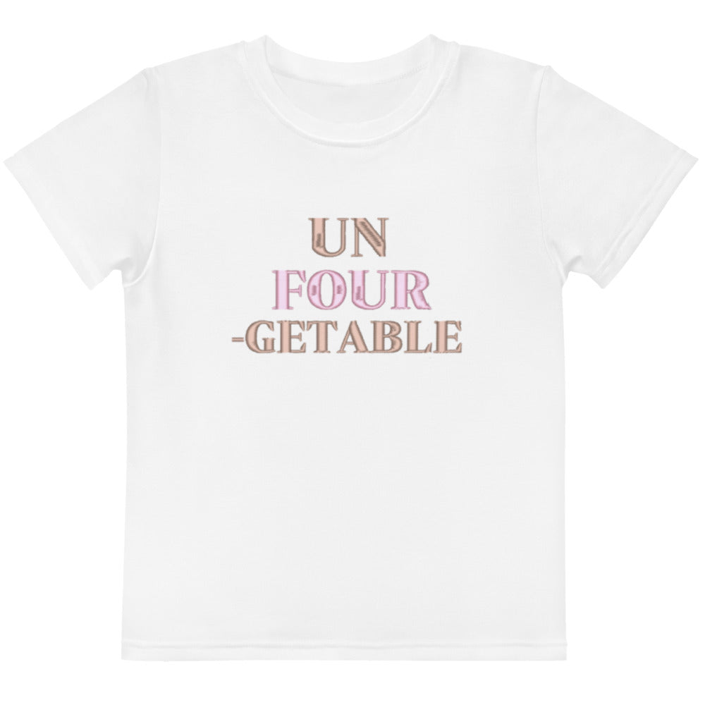 Un FOUR-Getable 4th Birthday T-Shirt Personalised