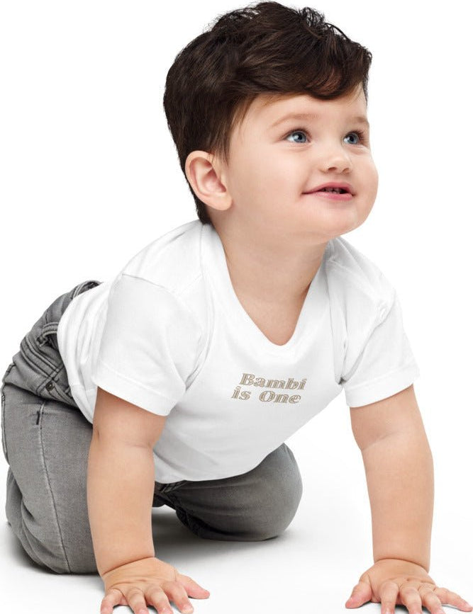 Turns One 1st Birthday T-Shirt Personalised Name - Cozy Crew Club