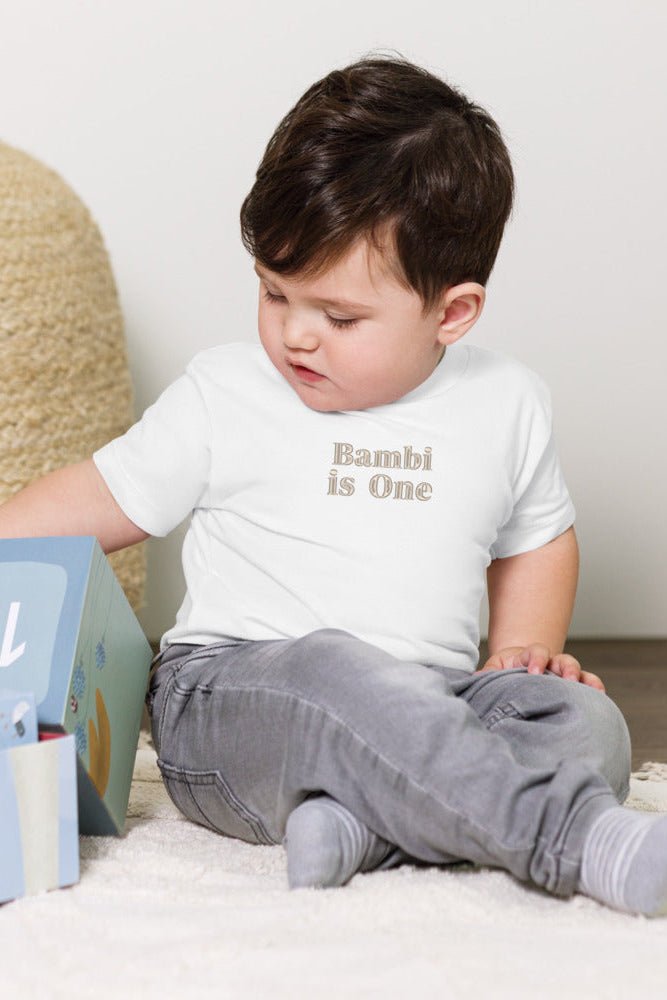 Turns One 1st Birthday T-Shirt Personalised Name - Cozy Crew Club