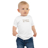 Turns Two 2nd Birthday T-Shirt Personalised Name