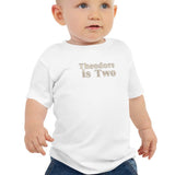 Turns Two 2nd Birthday T-Shirt Personalised Name - Cozy Crew Club