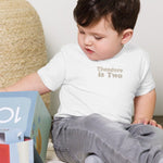 Turns Two 2nd Birthday T-Shirt Personalised Name - Cozy Crew Club
