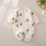 The Happy Bear Boucle Wrap Baby Grow Romper