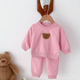 Cozy Cub Bear Colour Tracksuit Cozy Crew Club Tracksuits mora-uk.myshopify.com cozy-cub-bear-colour-tracksuit Pink / 0-6 M CCBT06P 20off, allproducts, baby, bear, bear collection, bear print, beautifulbambino, BFCM-30, BFCM20, boy, china, CHRISTMAS20, clothing, easter50, girl, happy bear, new in, nonpersonalised, PADDY33, summersale24, tracksuit, unisex, WINTER20, zero