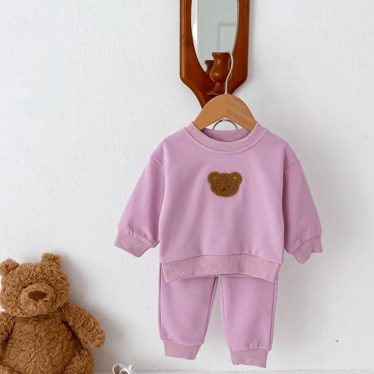 Cozy Cub Bear Colour Tracksuit Cozy Crew Club Tracksuits mora-uk.myshopify.com cozy-cub-bear-colour-tracksuit LILAC / 0-6 M CCBT06L 20off, allproducts, baby, bear, bear collection, bear print, beautifulbambino, BFCM-30, BFCM20, boy, china, CHRISTMAS20, clothing, easter50, girl, happy bear, new in, nonpersonalised, PADDY33, summersale24, tracksuit, unisex, WINTER20, zero