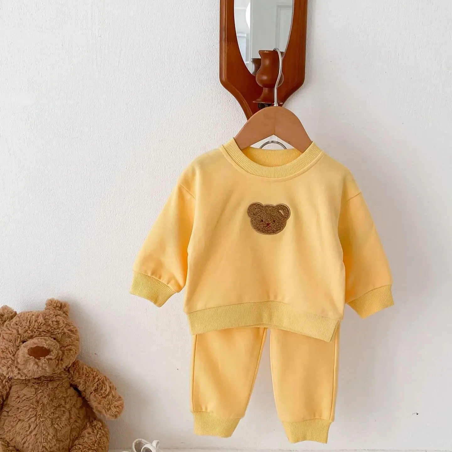 Cozy Cub Bear Colour Tracksuit Cozy Crew Club Tracksuits mora-uk.myshopify.com cozy-cub-bear-colour-tracksuit YELLOW / 0-6 M CCBT06Y 20off, allproducts, baby, bear, bear collection, bear print, beautifulbambino, BFCM-30, BFCM20, boy, china, CHRISTMAS20, clothing, easter50, girl, happy bear, new in, nonpersonalised, PADDY33, summersale24, tracksuit, unisex, WINTER20, zero