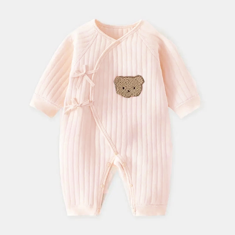 The Teddy Bear Boucle Wrap Baby Grow Romper