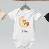 Dreaming Bear (Personalised Name Bodysuit) - Cozy Crew Club