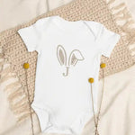 Bunny Initial (Personalised Embroidered Bunny Bodysuit) - Cozy Crew Club