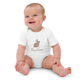 Easter Bunny Name (Personalised Embroidered Bunny Bodysuit)