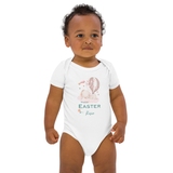 Happy Easter (Personalised Bunny Hot Air Baloon Print Bodysuit)