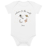 Welcome to the World Galaxy (Personalised Name Bodysuit)