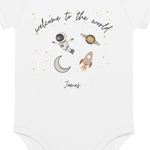 Welcome to the World Galaxy (Personalised Name Bodysuit) - Cozy Crew Club
