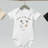 Welcome to the World Galaxy (Personalised Name Bodysuit) - Cozy Crew Club