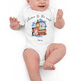 Welcome to the World London Town (Personalised Name Bodysuit) - Cozy Crew Club
