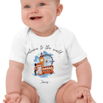 Welcome to the World London Town (Personalised Name Bodysuit) - Cozy Crew Club