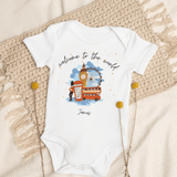 Welcome to the World London Town (Personalised Name Bodysuit) - Cozy Crew Club