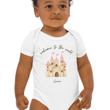 Welcome to the World Princess Castle (Personalised Name Bodysuit) - Cozy Crew Club